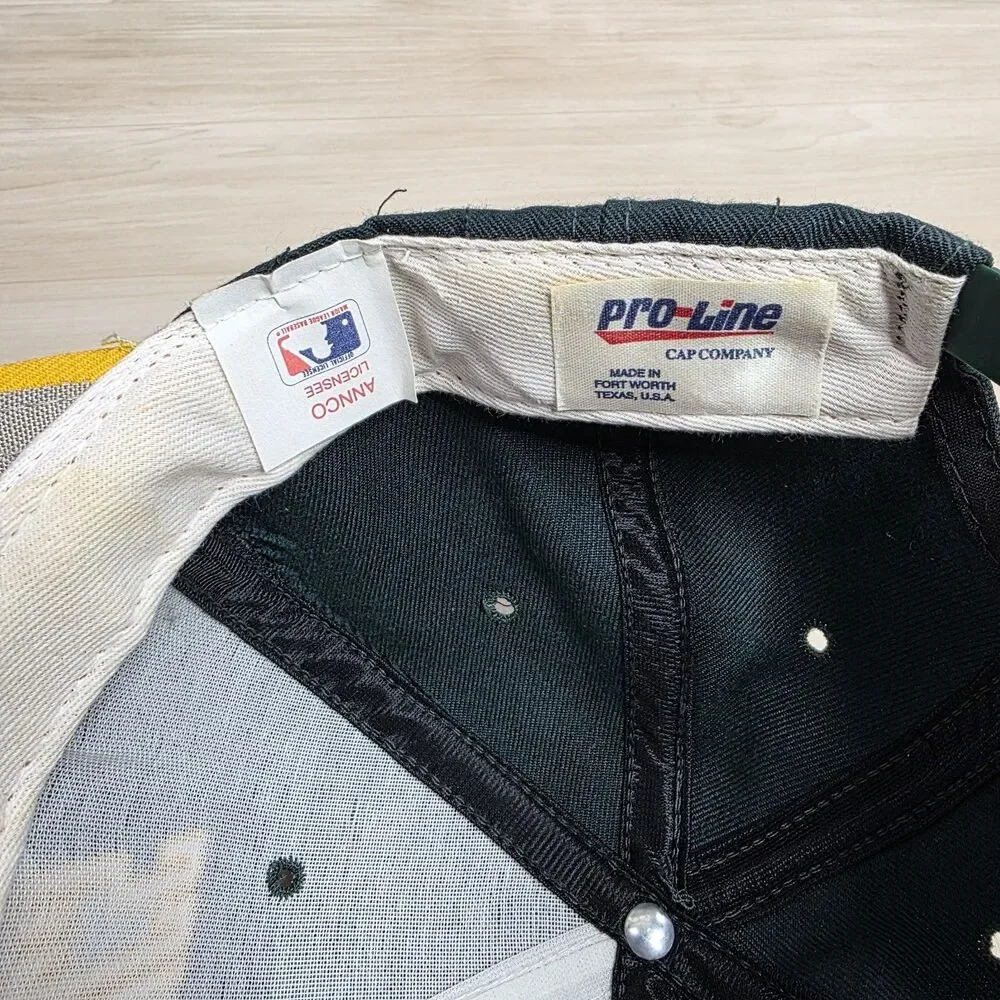 Vintage Oakland Athletics Pro Line ANNCO Hat‎ Baseball Snapback Spellout Logo